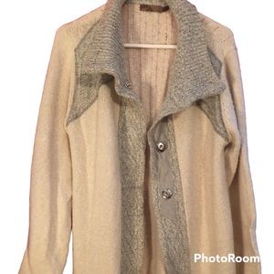 Women’s Prana cotton button-down long Sweater.